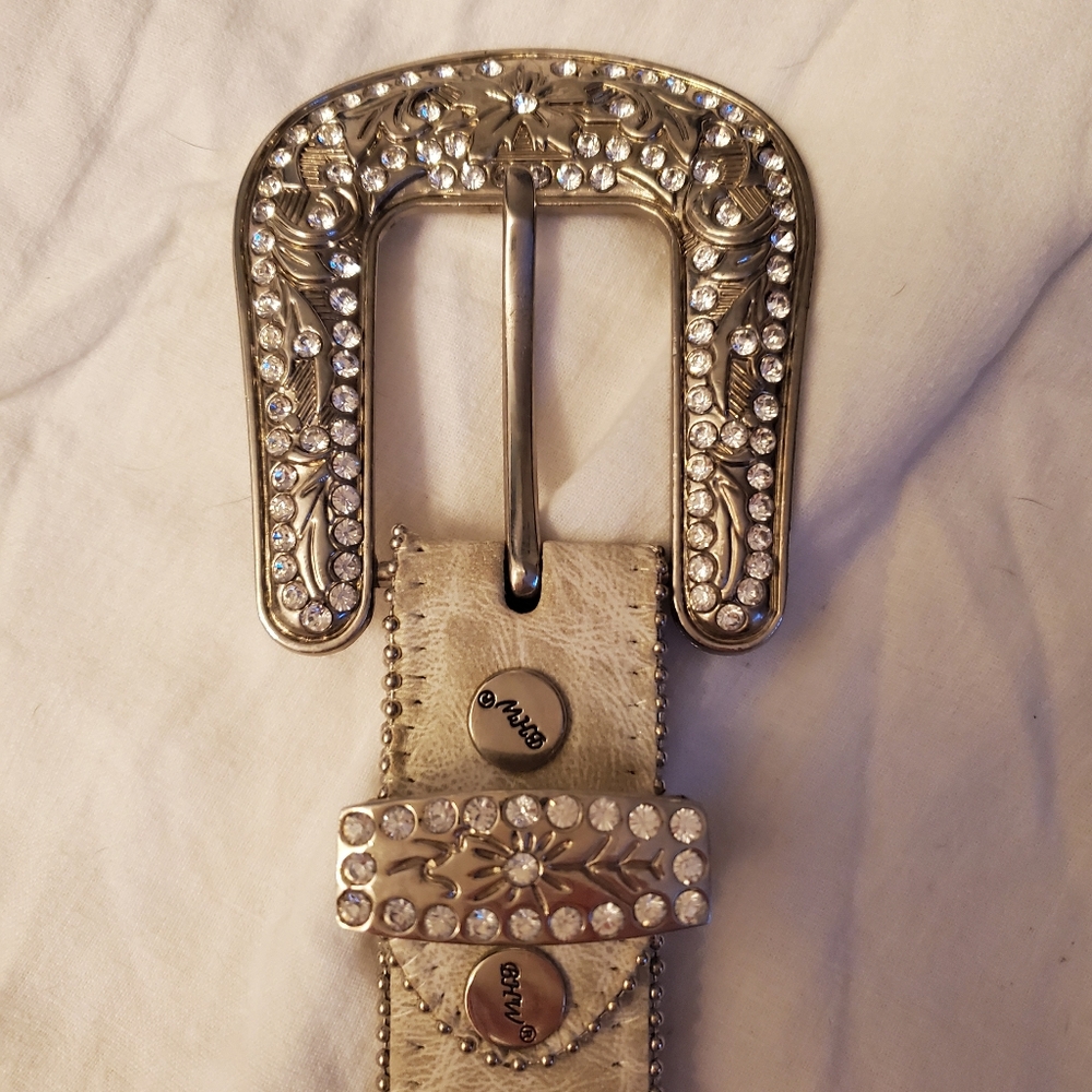 BHW Leather studded Belt